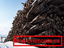 Warehouse of wood to be processed (photo) Warehouse of wood to be processed (photo)