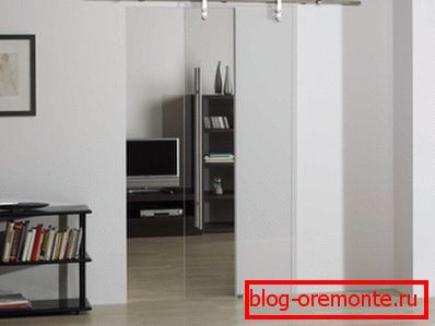Sliding all-glass door Sliding all-glass door