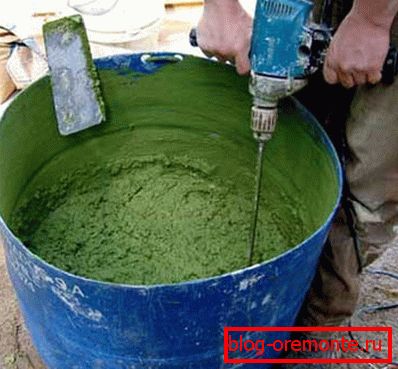 Mixing components is best with a special mixer. Mixing components is best with a special mixer.