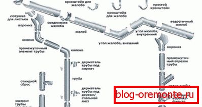Components of the drainage system