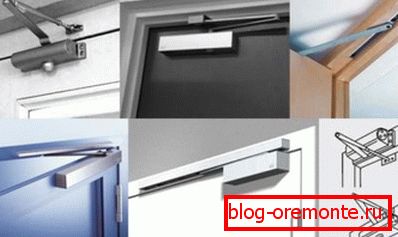 Ways of installation of the laid closer Ways of installation of the laid closer