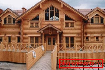 Medieval style log houses. Medieval style log houses.