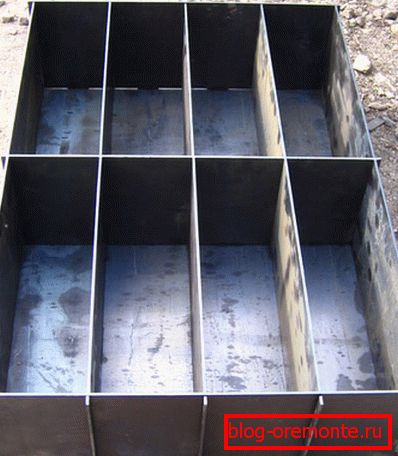 Standard equipment for foam concrete blocks