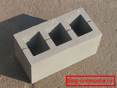 Wall concrete hollow block 400х200х200 Wall concrete hollow block 400х200х200