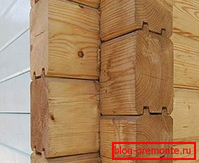 Walls of profiled timber Walls of profiled timber
