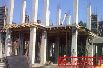 Construction of monolithic frame house Construction of monolithic frame house