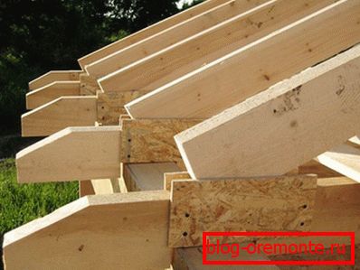 Rafters with purlins and double puffs