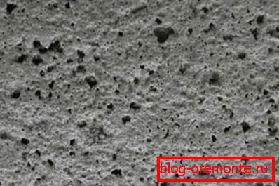 Structure of concrete after ironing Structure of concrete after ironing