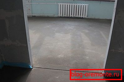 The screed dries with the windows closed