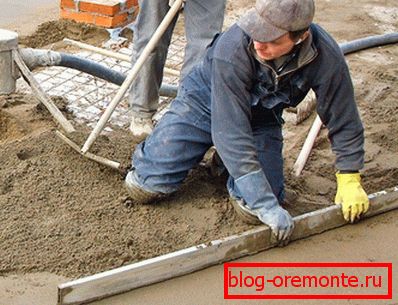 How to make a dry screed