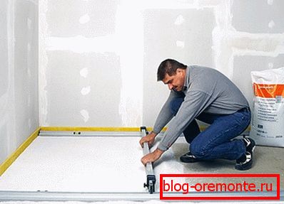 Dry floor screed
