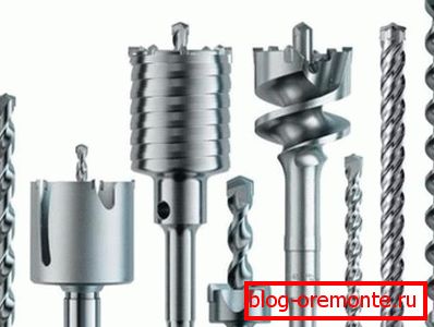Drills and nozzles designed for working with concrete and brick have a lot of different types and configurations that do not depend on the diameter Drills and nozzles designed for working with concrete and brick have a lot of different types and configurations that do not depend on the diameter