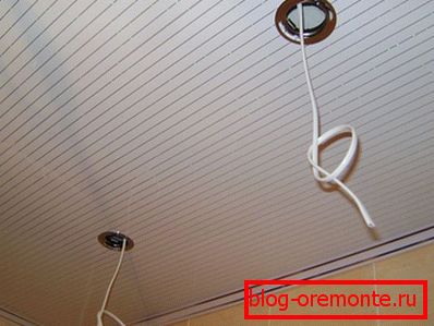 Technological holes for lamps Technological holes for lamps