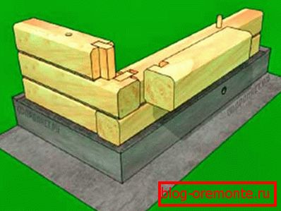 Technology of construction of the wall of timber Technology of construction of the wall of timber