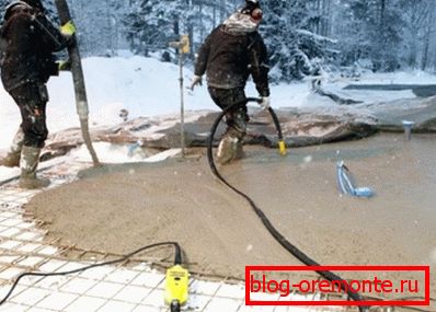 Concrete pouring technology Concrete pouring technology