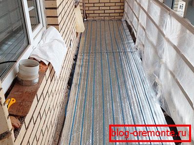 Underfloor heating based on heating cable