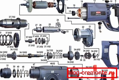 Typical device standard punch, presented in the form of individual elements Typical device standard punch, presented in the form of individual elements