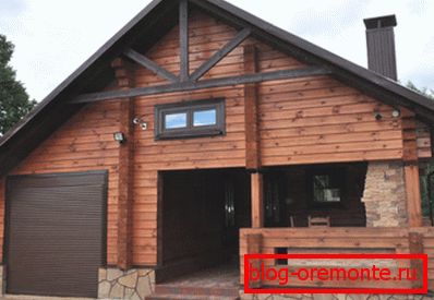 Typical house with garage Typical house with garage