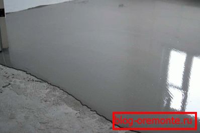 Cement screed to eliminate slope Cement screed to eliminate slope