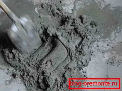 Cement mortar may be the cause Cement mortar may be the cause