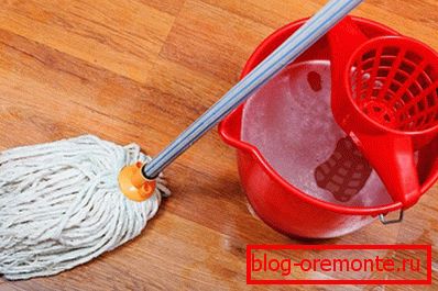 Cleaning with a damp, soft cloth