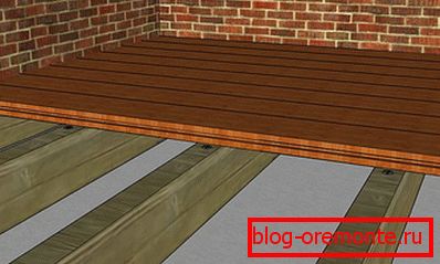 Laying wooden floor