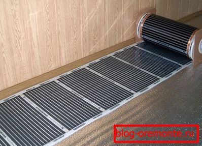 Laying IR film