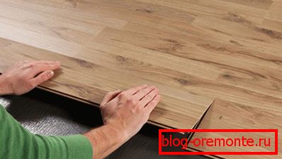 We lay the laminate