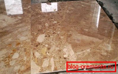 Laying marble