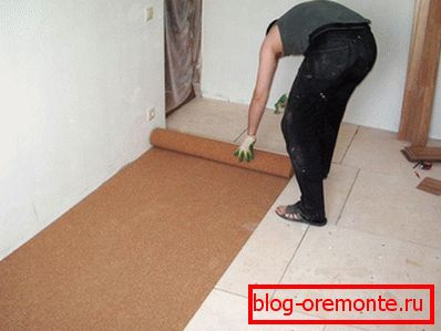Cork underlay