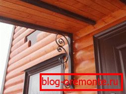 Installation of wooden lining Installation of wooden lining