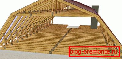 Frame and roof installation