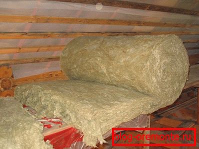 We warm the mineral wool
