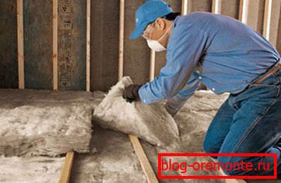 Floor insulation with basalt wool