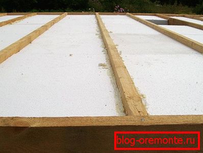 Warming of a floor of the frame house