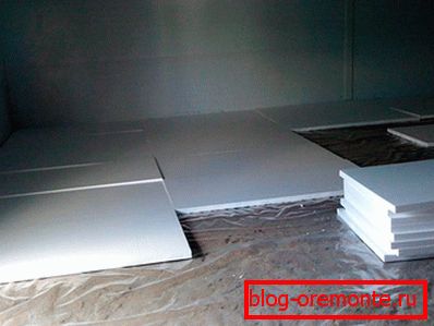 Thermal insulation of the floor foam