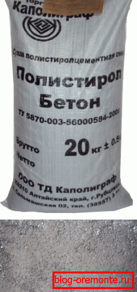 Recently, this material began to be sold as a ready-mixed mixture in bags. Recently, this material began to be sold as a ready-mixed mixture in bags.