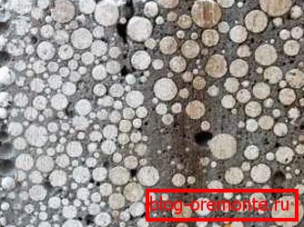 The appearance of this type of material in the section where you can observe not only the presence of capsules, but also the shells The appearance of this type of material in the section where you can observe not only the presence of capsules, but also the shells