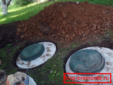 The appearance of the finished septic tank. The appearance of the finished septic tank.
