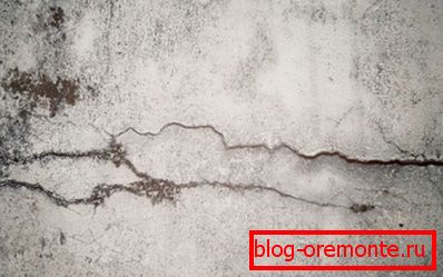 Appearance of corrosion of concrete