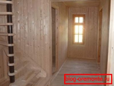 Interior decoration using clapboard Interior decoration using clapboard
