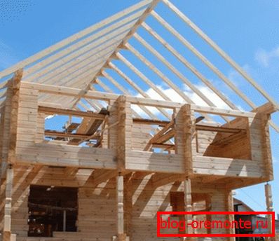 The construction of the second floor The construction of the second floor