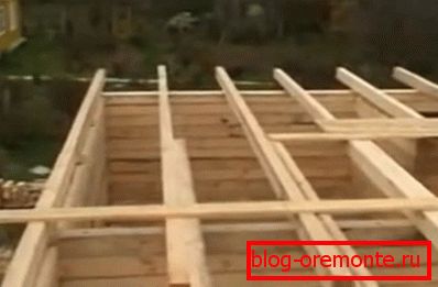 Temporary overlap of the framework for the arrangement of the roof Temporary overlap of the framework for the arrangement of the roof