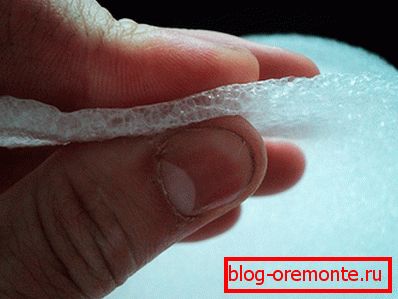 Foam backing