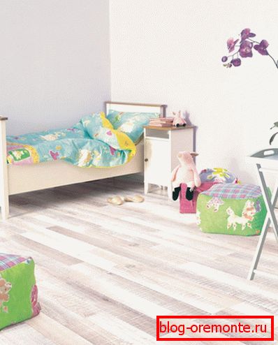 Use of laminate in the nursery