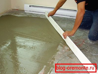 How to level the floor under the laminate