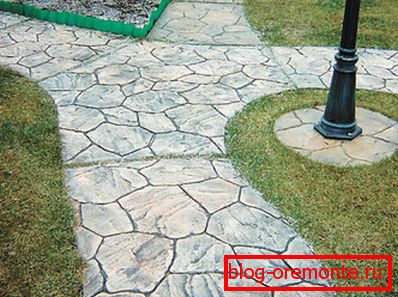 Artificial stone path Artificial stone path