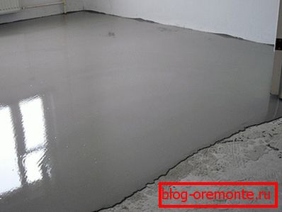 Level concrete floor