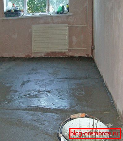 Concrete floor