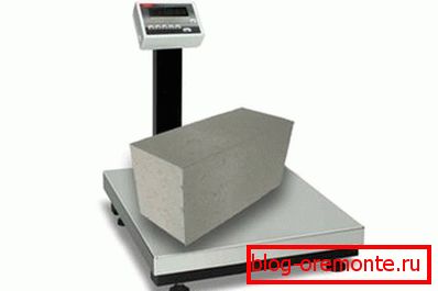 Concrete block weighing Concrete block weighing